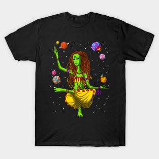 Hippie Alien Yoga T-Shirt